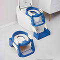 Infantso 3-in-1  Nora Potty Training Seat with Ladder & Step Stool for Toddlers – Foldable, Non-Slip, PU Soft Cushion, Universal Fit for Standard Toilets – Baby Toilet Trainer for Boys & Girls (1–5 Years)