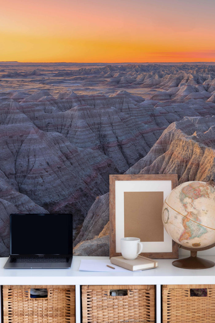 Interior Township Mountains Wall Mural-Wall Mural-Eazywallz