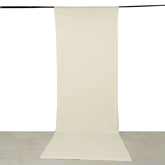 Cream backdrop fabric for photography or staging purposes