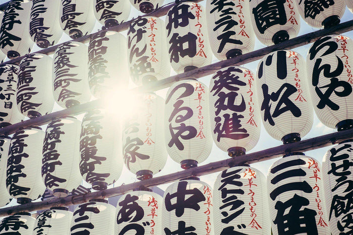 Japanese Paper Lantern Wall Mural-Wall Mural-Eazywallz
