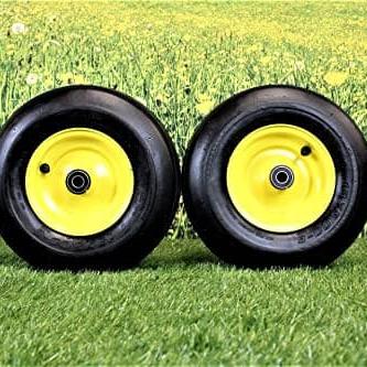John Deere Front Wheel Tire Set P/N ST808276 (13x5.00-6 Tires Fits Select ZTrak Models Z225, Z425, Z435, Z445 & Z465)