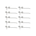 JRCO Tine Rake Dethatcher Tines 4624DD (Set of 10)