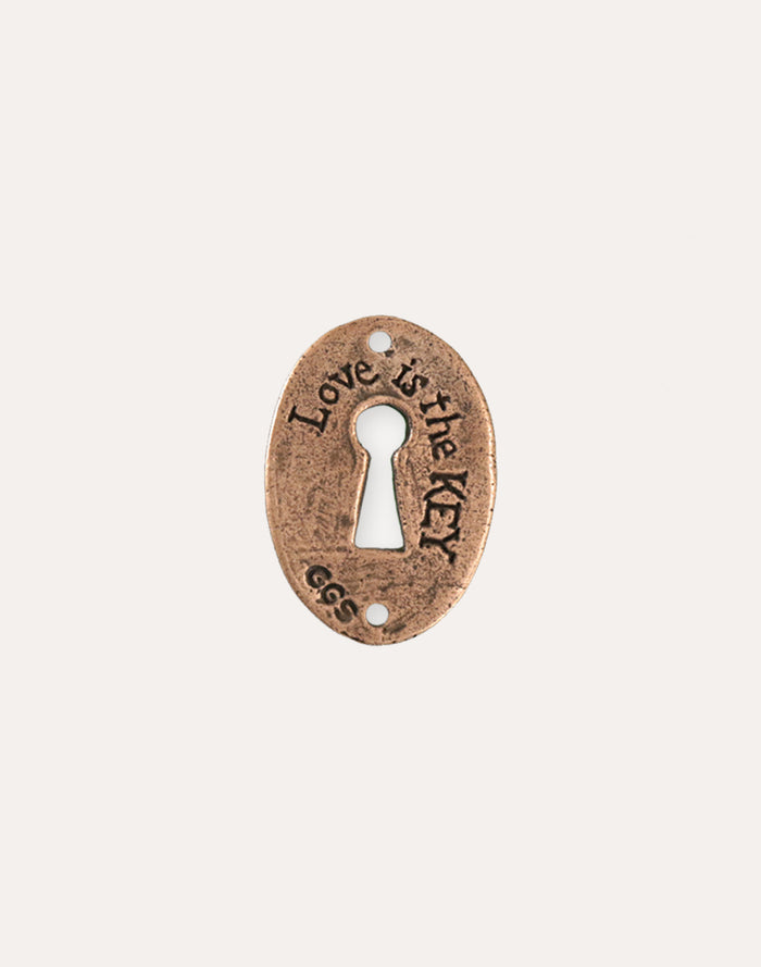 Keyhole Coin, 30.5x21.5mm, (1pc)
