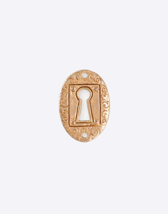 Keyhole Coin, 30.5x21.5mm, (1pc)