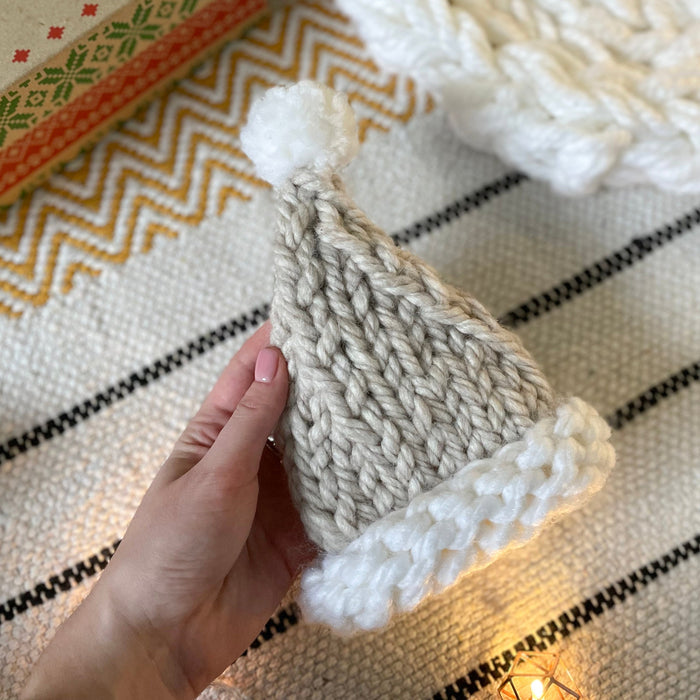 Knitted Santa Hat Christmas Tree Toppers | US Stock