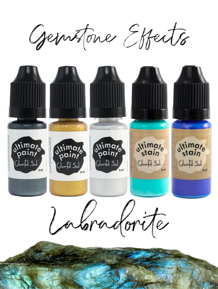 Gemstone Effects Labradorite paint bottles -...