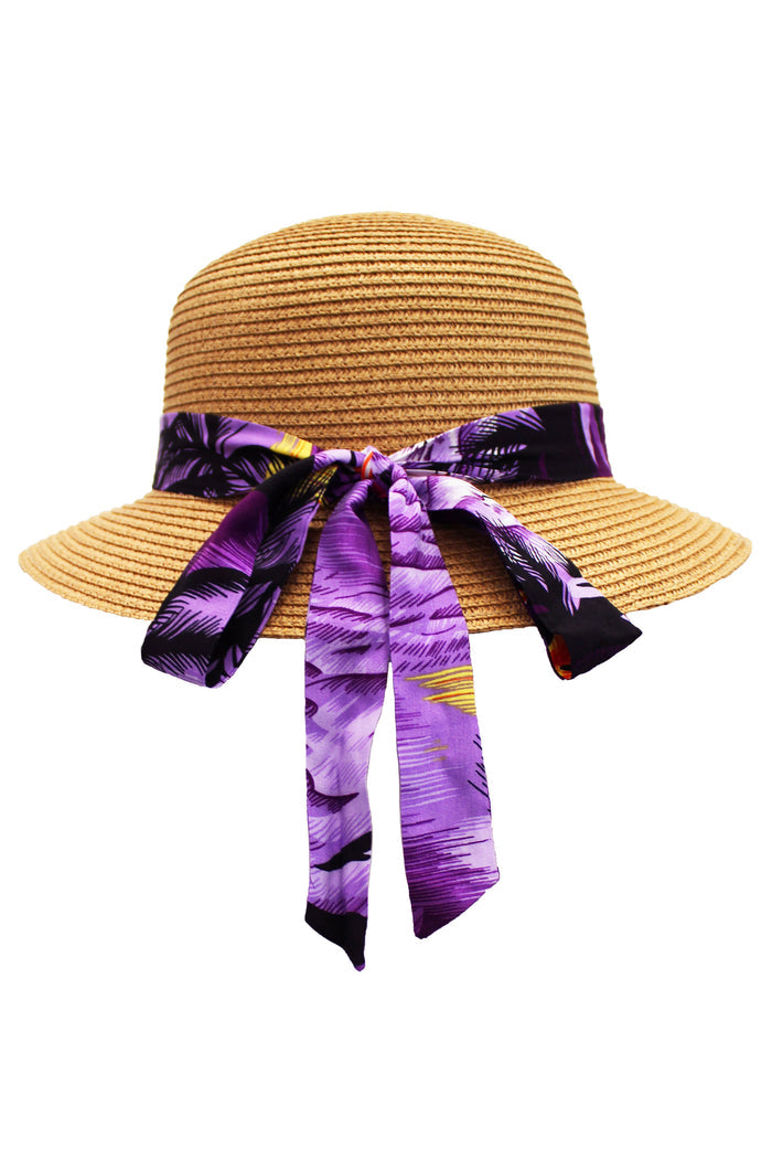 Lady Beach Sun Hat in Sunset Purple