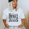 Leave the Judgin to Jesus Western Graphic Sweatshirt
