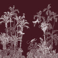 Mahogany Dream Jungle Toile Wall Mural-Wall Mural-Eazywallz