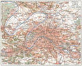 Map of Paris and the suburbs Wall Mural-Wall Mural-Eazywallz