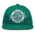 Marshall Thundering Herd Retro Circle Snapback - Green, front view
