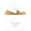 Mercury Glass Save the Date Envelope