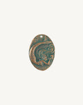 Mermaid Pearl Coin, 31x22mm, (1pc)