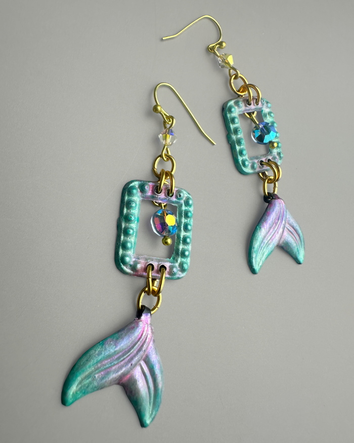 Mermaid Seashore Necklace Bracelet & Earrings Inspo Bundle