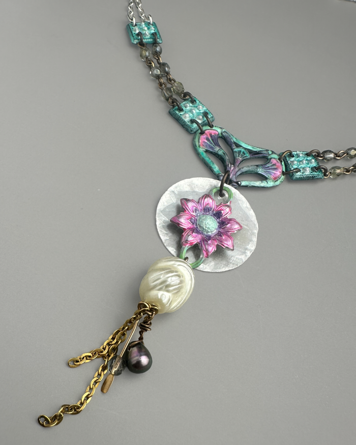 Mermaid Treasure Necklace Bracelet & Earrings Inspo Bundle