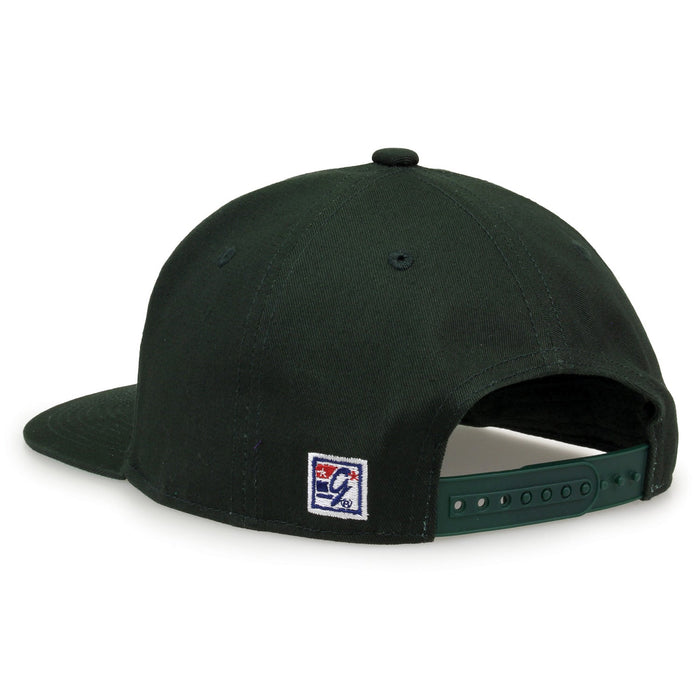 Michigan State Spartans Retro Circle Snapback - Dark Green, rear view