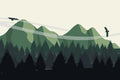 Minimal Abstract Forest Wall Mural-Wall Mural-Eazywallz