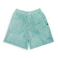 Mint Leaf Tactical 3.0 Youth Lacrosse Shorts front view with waistband strings showing