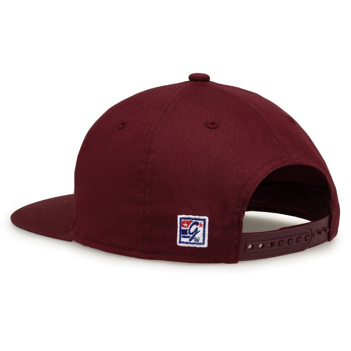 Mississippi State Bulldogs Retro Circle Snapback - Maroon, rear view