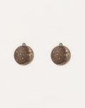 Moon Face Charm, 19x18mm, (2pcs)