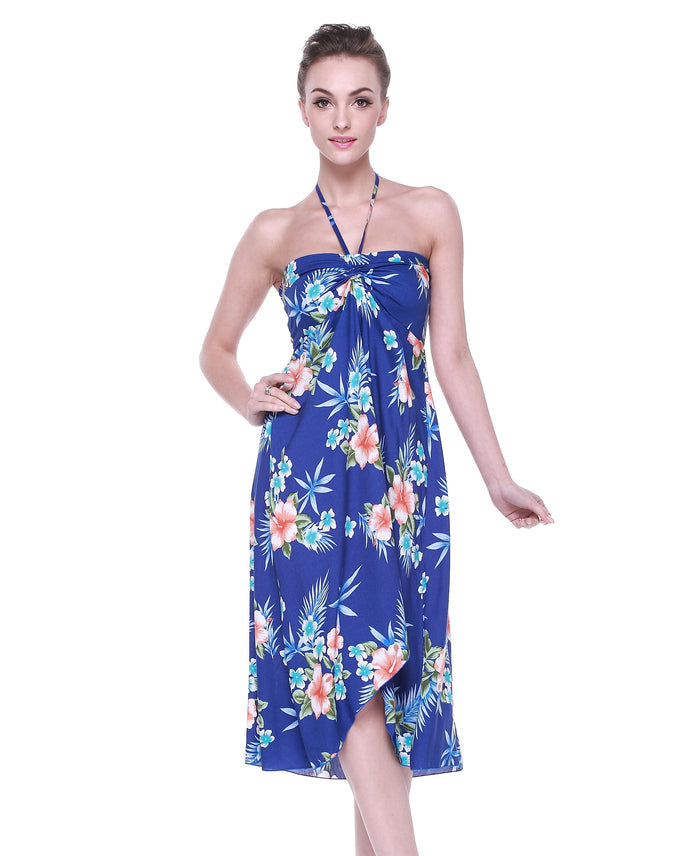 Mother Daughter Aloha Set in Hibiscus Blue