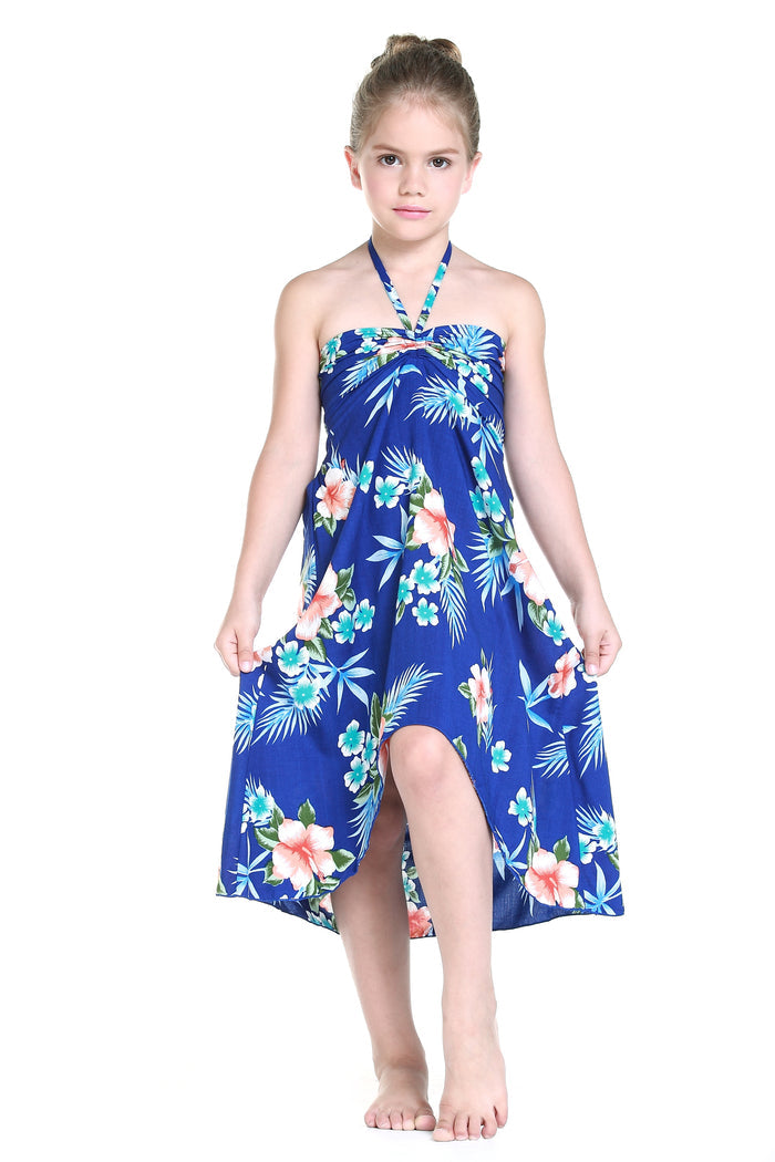 Mother Daughter Aloha Set in Hibiscus Blue