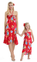 Mother Daughter Aloha Set in Hibiscus Red