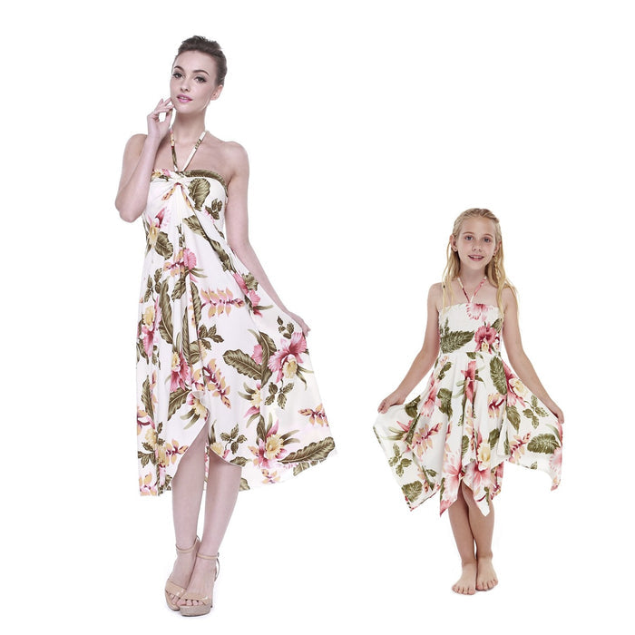 Mother Daughter Oahu Set in Cream Rafelsia