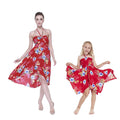 Mother Daughter Oahu Set in Hibiscus Red