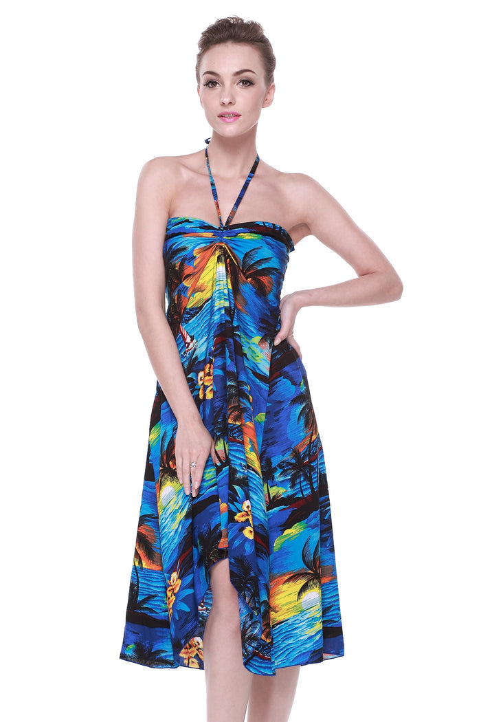 Mother Daughter Oahu Set in Sunset Blue