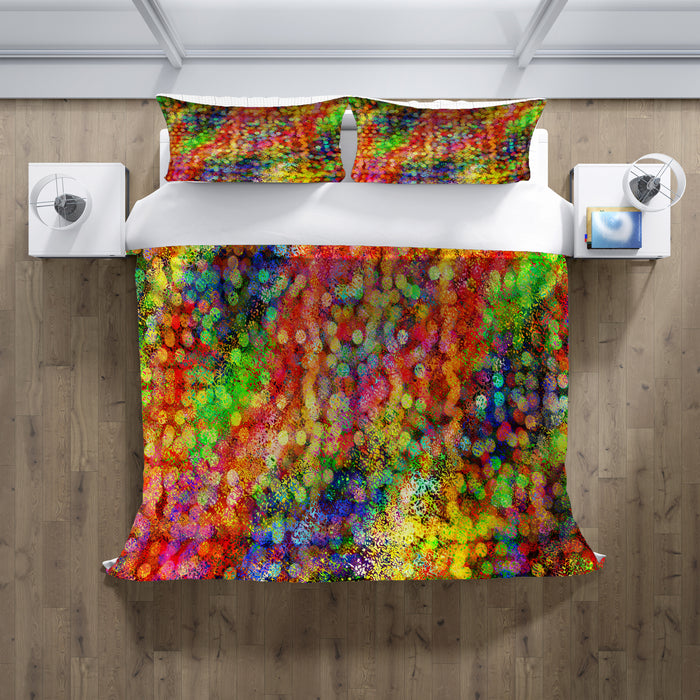 Multicolor Confetti Abstract Texture Pattern Duvet Cover