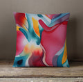 Multicolor Fluid Abstract Pattern Throw Pillow Cover