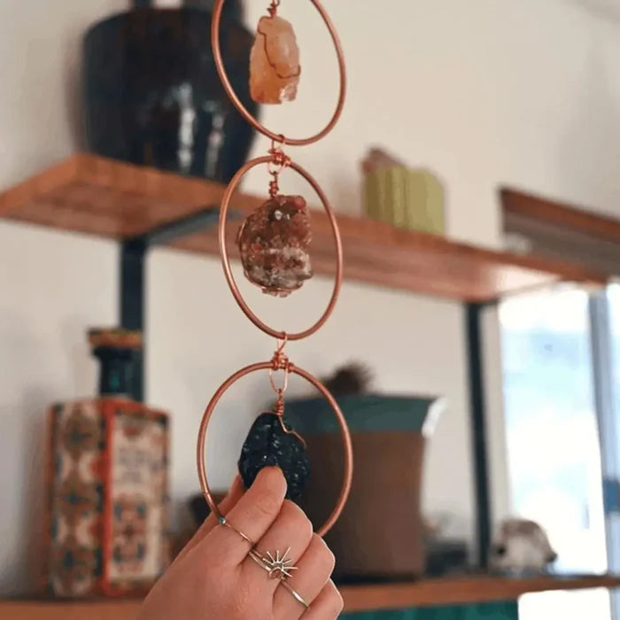 Natural 7 Chakras Gemstones Wall Decor