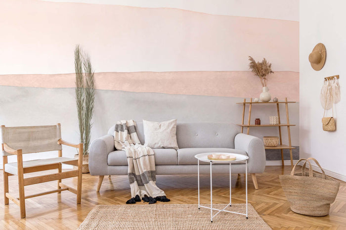 Natural Abstract Stripes 4 Wall Mural-Wall Mural-Eazywallz
