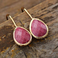 Natural Amazonite / Rhodonite / Lapis Lazuli Teardrop Earrings
