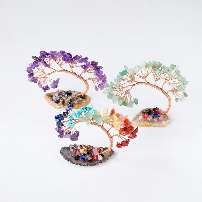 Natural Crystal & Copper Wire Lucky Tree