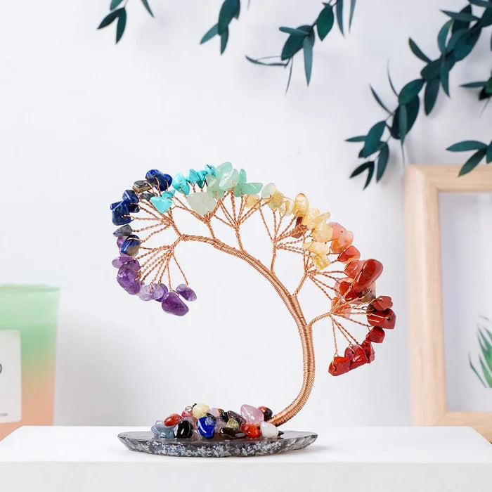Natural Crystal & Copper Wire Lucky Tree