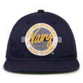 Navy Midshipmen Retro Circle Snapback - Navy, front view