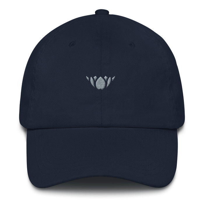 Navy & Silver Lotus-Club hat