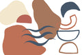 Neutral Shapes Desert Clay Wall Mural-Wall Mural-Eazywallz