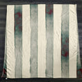 Neutral Vertical Stripe Stone Wash Fleece Sherpa Blanket