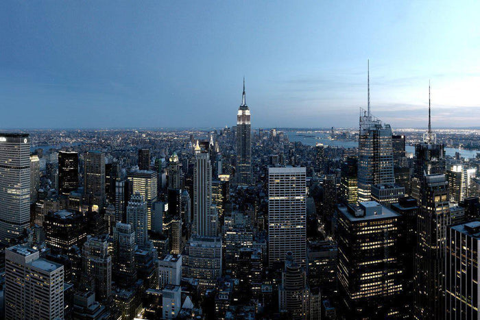 New York City Night View-Wall Mural-Eazywallz