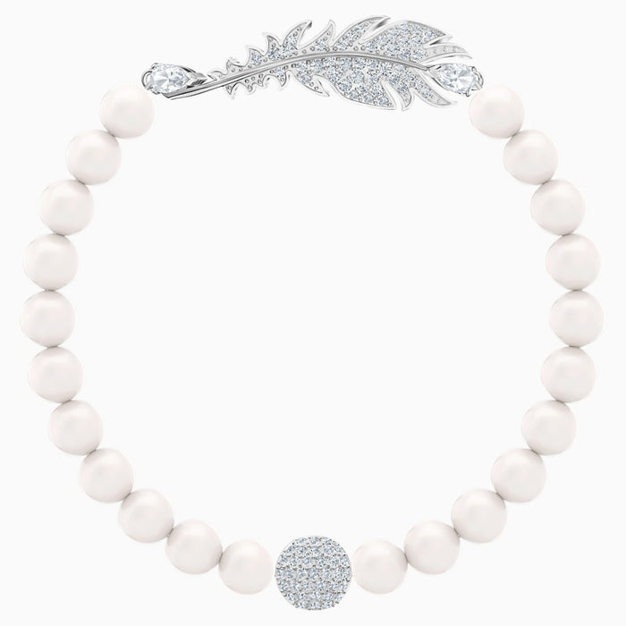 NICE:BRACELET PEARL CRYWHITE/RHS S
