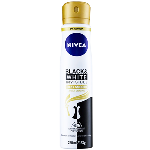 NIVEA Deo Spray B&W Invisible Silky Smooth WOMEN 150ml (Nivea)