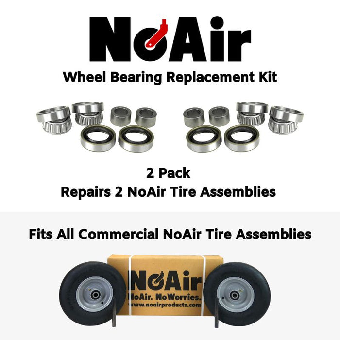 NoAir Wheel Bearing Kit For 2 Wheels (Commercial Duty)