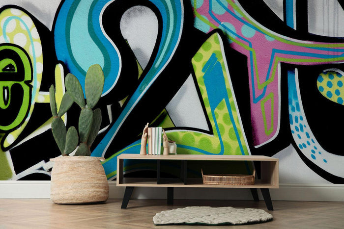 Number 2 graffiti Wall Mural-Wall Mural-Eazywallz