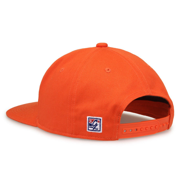 Oklahoma State Cowboys Retro Circle Snapback - Orange, rear view