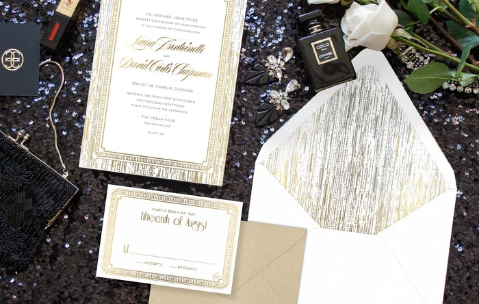 Ombre Rain Frame Reply Card Envelope