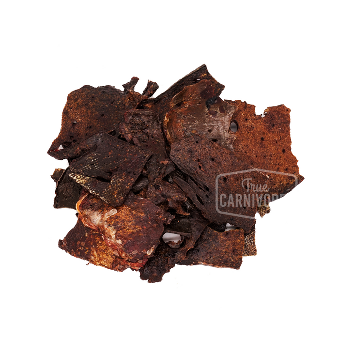 One Ingredient Dehydrated Bison Liver Thins 150g Pack