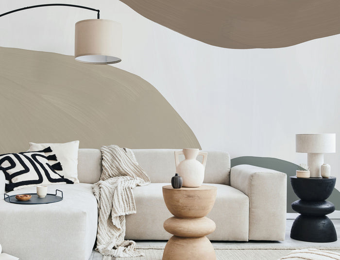 Organic Abstract Shapes Wall Mural